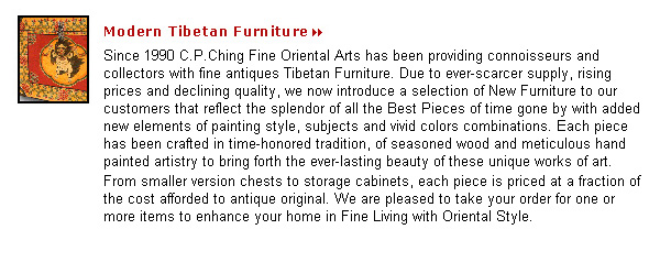 <font size=1>Modern Tibetan Furniture</font>